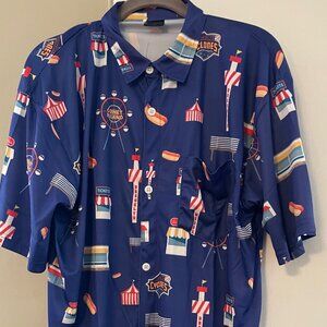 Brooklyn Cyclones SGA  Darty Gras Shirt Button Down  XL 2022 MILB SGA NWOT